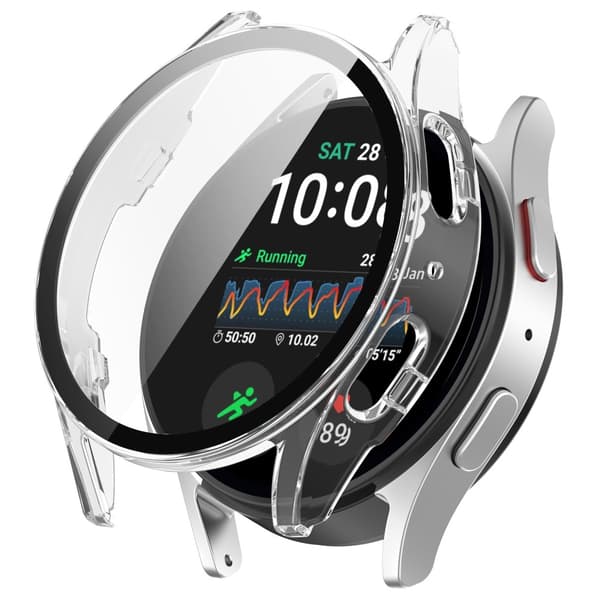 Skal Samsung Galaxy Watch 7 40mm Hårdplast + Glas Transparent