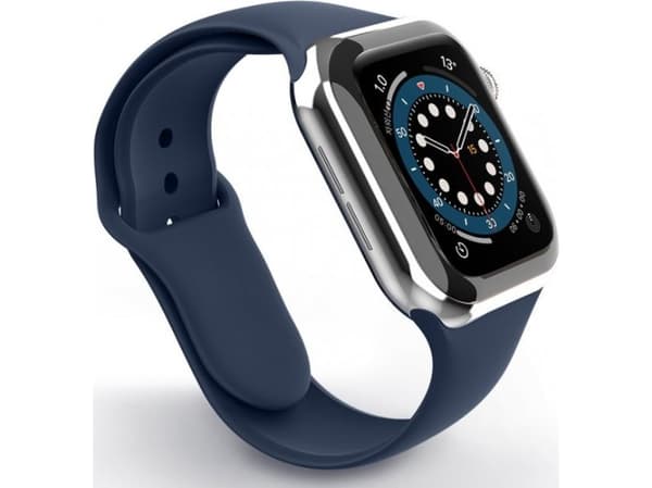 Swissten Silicone Band for Apple Watch 38-40mm Navy - 8595217477100, Klokkereim, Apple, Apple Watch SE, Apple Watch Series 1, Apple Watch Series 2, A