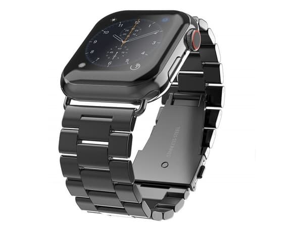 Swissten Metal Band for Apple Watch 38-40mm Black - 8595217477254, Klockarmband, Apple, Apple Watch SE, Apple Watch Series 1, Apple Watch Series 2, A