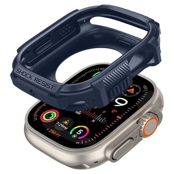 Spigen Rugged Armor Case for Apple Watch Ultra 1/2 (49mm) - Mørkeblå