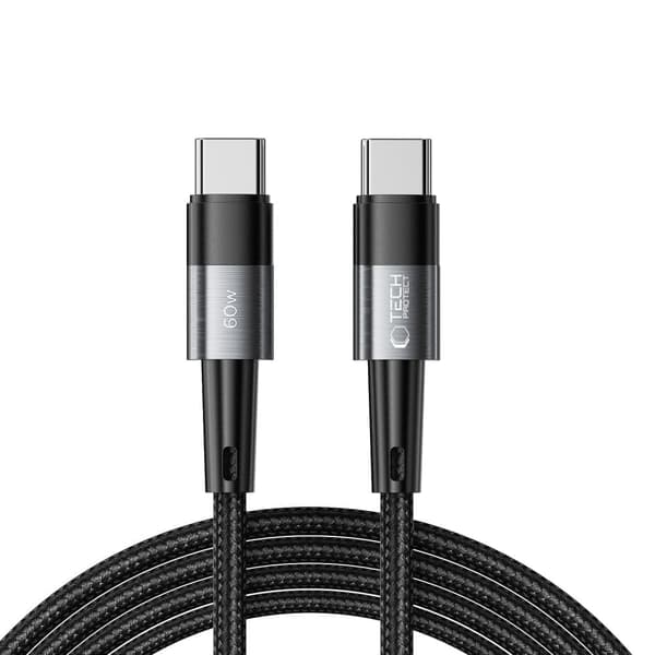 TECH-PROTECT ULTRABOOST TYPE-C KABEL PD60W/3A 200CM GRÅ