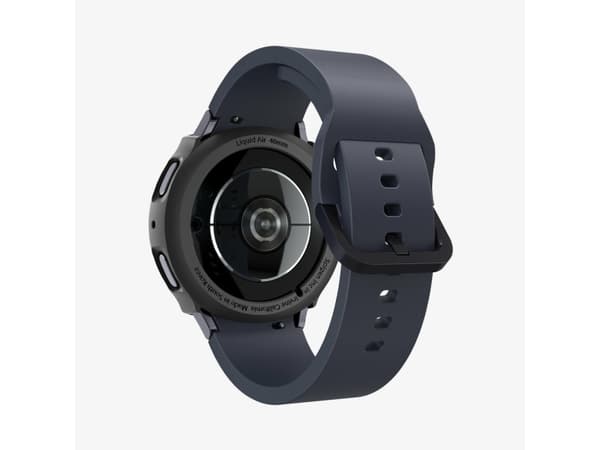 Spigen Liquid Air, Ask, Smartwatch, Svart, Samsung, Galaxy Watch 7 (40mm), Termoplastisk polyuretan (TPU)
