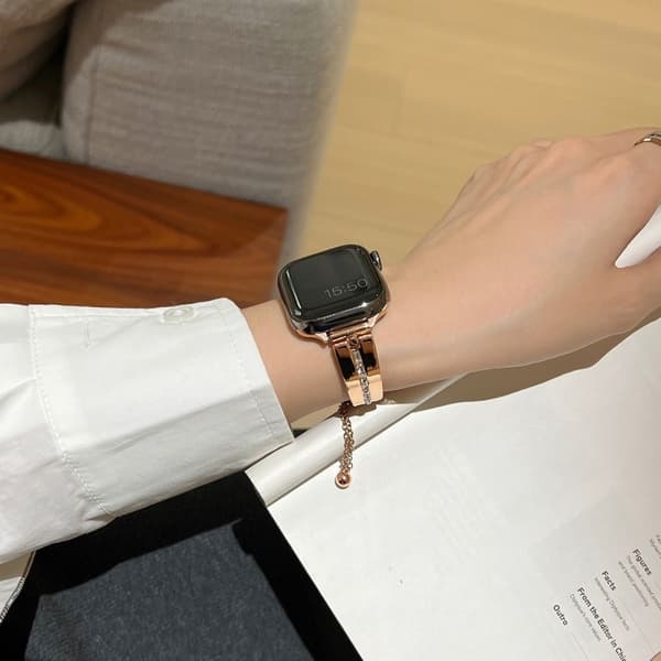 Armbånd til klokke serie 9 8 7 41mm 6 5 4 SE 40mm 3 2 1 38mm - Rose Gull