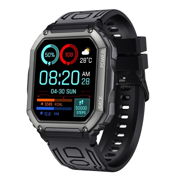 Ranneke Garmin Fenix ​​7 / 7 Pro / 6 / 5 22 mm silikonille - Musta