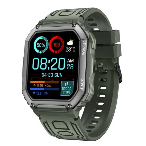 Armband För Garmin Fenix 7 / 7 Pro / 6 / 5 22 mm silikon - Grön