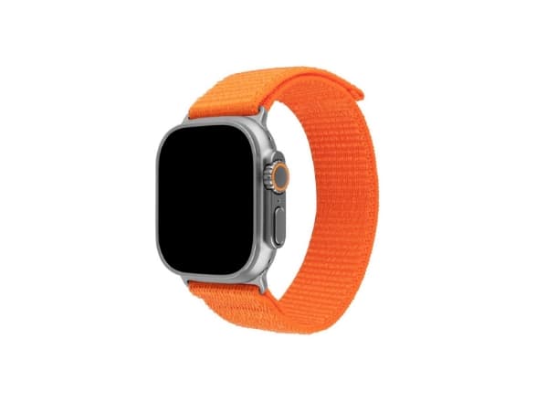 Kiinteä kiinteä | Urheiluranneke Apple Watch Ultra 49mm | 160-210 mm | Kelloranneke | Oranssi | Nylon | Nylon