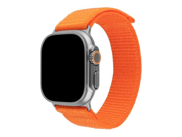 FIXED - KlocKräm för smart klocka - nylon - 160-210 mm - orange - för Apple Watch (49 mm)