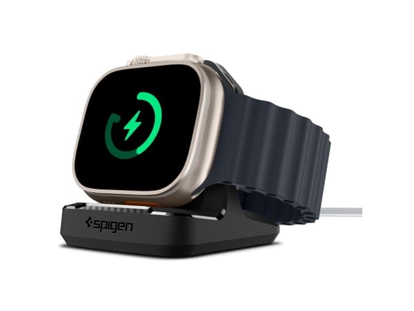 Spigen AMP05764, Jalusta, Älykello, Musta, Apple, Apple Watch Series, Termoplastinen polyuretaani (TPU)