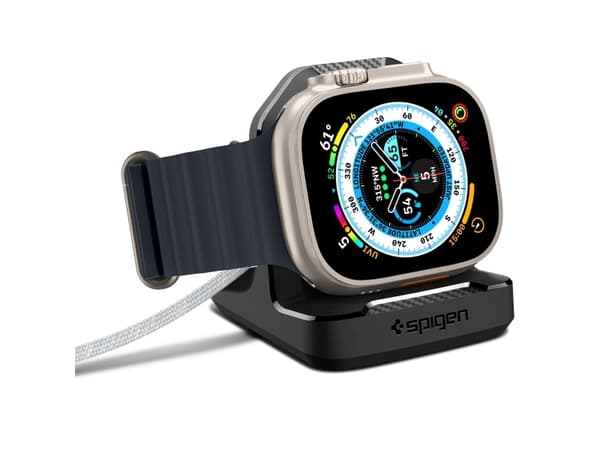 Spigen AMP05764, Jalusta, Älykello, Musta, Apple, Apple Watch Series, Termoplastinen polyuretaani (TPU)