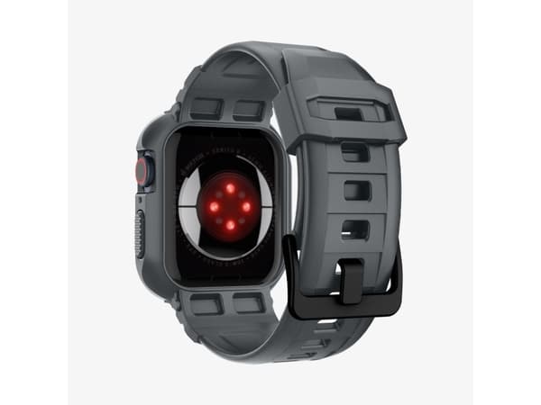 Spigen Rugged Armor Pro, Ask, Smartwatch, Grå, Apple, Watch (45mm), Termoplastisk polyuretan (TPU)