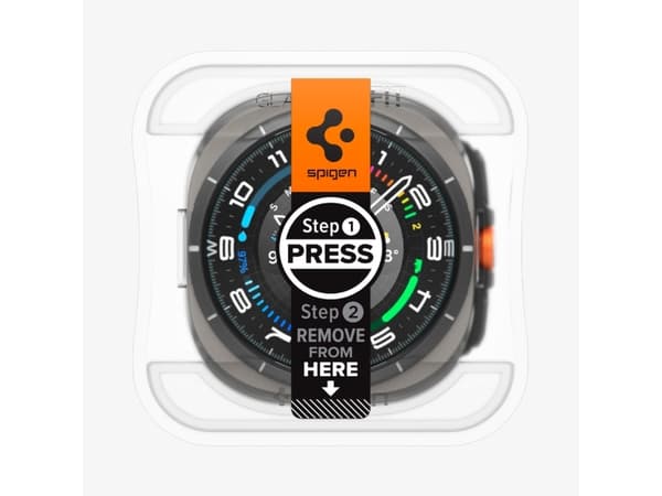 Spigen GLAS.tR EZ Fit, Screen protector, Smartwatch, Transparent, Samsung, Galaxy Watch Ultra (47mm), Tempered glass