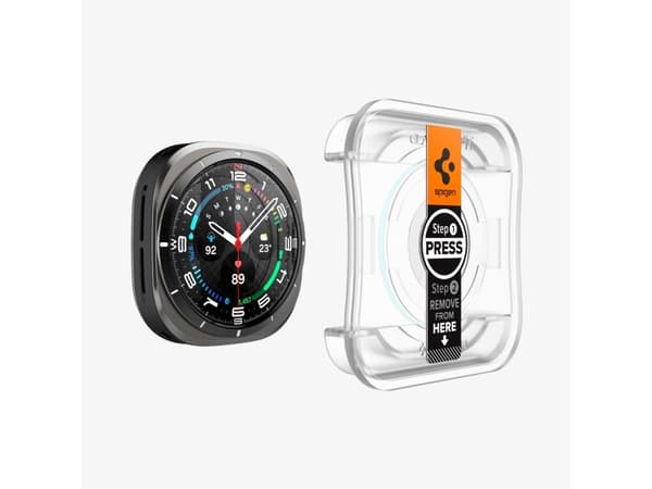 Spigen GLAS.tR EZ Fit, Screen protector, Smartwatch, Transparent, Samsung, Galaxy Watch Ultra (47mm), Tempered glass
