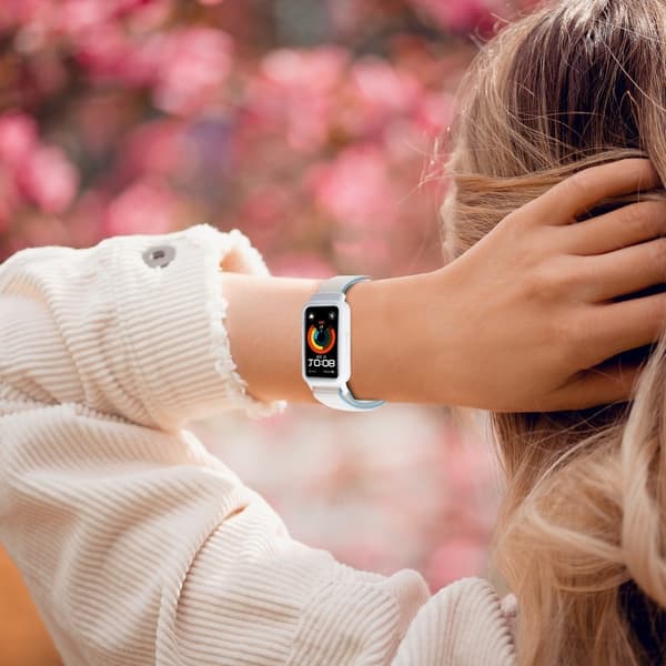 Til Huawei Band 8/9 Nylon Watch Band Integreret beskyttelsescover