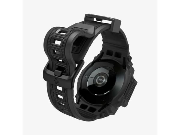 Spigen Rugged Armor Pro, Band, SmartWatch, Sort, Samsung, Galaxy Watch 7 (40mm), Termoplastisk polyuretan (TPU)