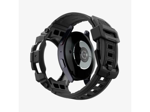 Spigen Rugged Armor Pro, Band, SmartWatch, Sort, Samsung, Galaxy Watch 7 (40mm), Termoplastisk polyuretan (TPU)