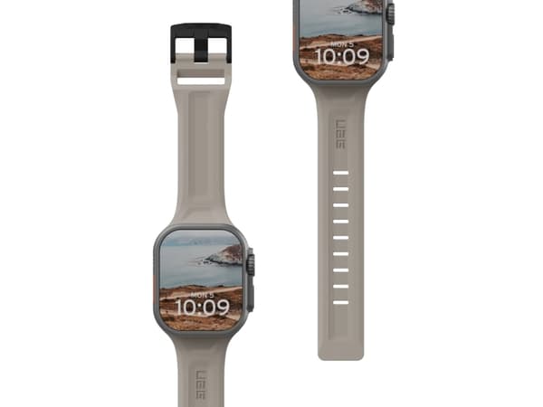 Urban Armor Gear 191488113636, Klokkereim, Apple, Watch Ultra 2/Ultra, Silikon, Rustfritt stål, Sort