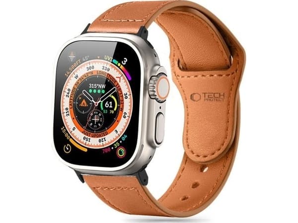 Tech-Protect Pasek Tech-Protect Naturalfit Apple Watch 4/5/6/7/8/9/SE 38/40/41mm Brown