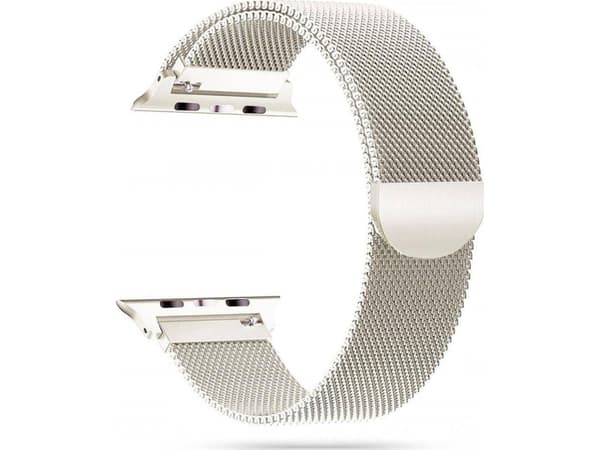 Tech-Protect Pasek do APPLE WATCH 4 / 5 / 6 / 7 / 8 / SE (38 / 40 / 41 MM) Tech-Protect Milaneseband Starlight