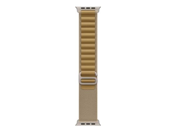 Apple - Sløyfe for smart armbåndsur - 49 mm, naturlig titanfinish - Medium størrelse - gyllenbrun