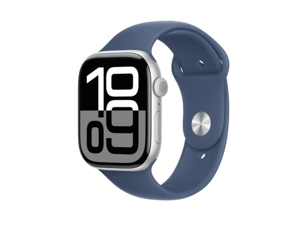 Apple - KlocKräm för smart klocka - 46mm - storlek S/M - denim