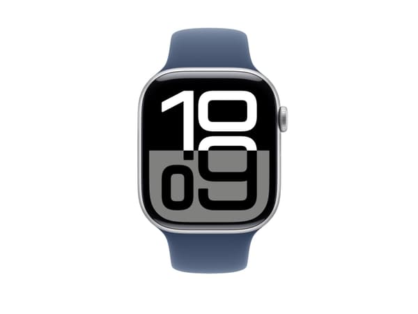 Apple - KlocKräm för smart klocka - 46mm - storlek S/M - denim