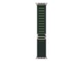 Pikkukuva 3 / 5: Apple 49mm Dark Green Alpine Loop - Small - Natural Titanium Finish, Band, Smartwatch, Green, Apple, Apple Watch Models 44mm 45mm 46mm 49mm, Polyeste