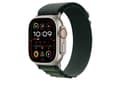 Pikkukuva 4 / 5: Apple 49mm Dark Green Alpine Loop - Small - Natural Titanium Finish, Band, Smartwatch, Green, Apple, Apple Watch Models 44mm 45mm 46mm 49mm, Polyeste