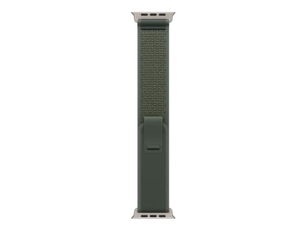 Apple Trail Loop - Sløyfe for smart armbåndsur - 49 mm, naturlig titanfinish - S/M-størrelse - grønn