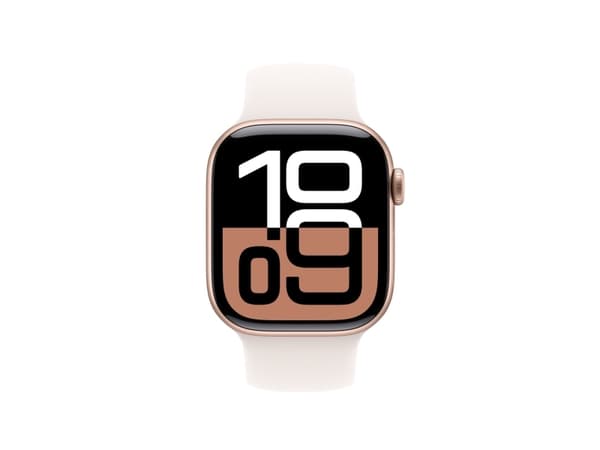 Apple MXLP3ZM/A, Band, Smartwatch, Apple, Apple Watch Models 38mm, 40mm, 41mm, 42mm, Fluoroelastomer, Light Blush