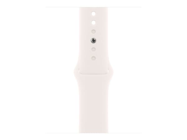 Apple MXLP3ZM/A, Band, Smartwatch, Apple, Apple Watch Models 38mm, 40mm, 41mm, 42mm, Fluoroelastomer, Light Blush