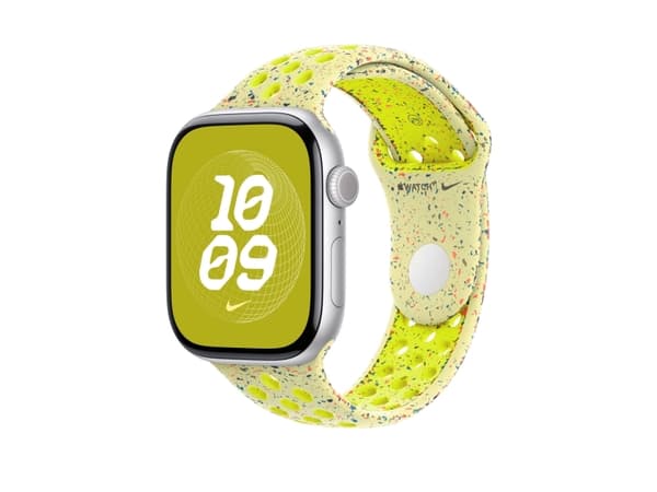 Apple Nike - Bånd for smart armbåndsur - 46mm - M/L (passer håndledd på 160 - 210 mm) - volt splash