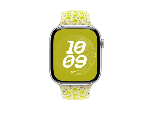 Apple Nike - Bånd for smart armbåndsur - 46mm - M/L (passer håndledd på 160 - 210 mm) - volt splash