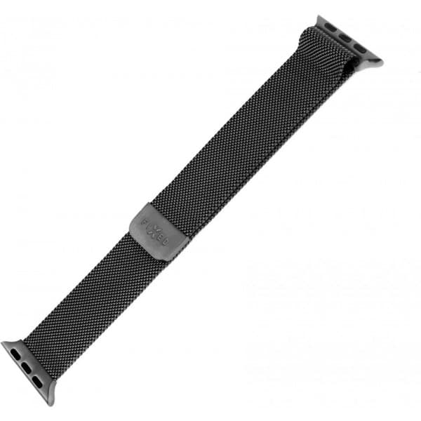 Fixed älykellon mesh-ranneke, Apple Watch 42 / 44 / 45 / 49 mm, musta