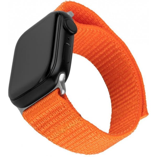 Fikseret nylonrem til smartwatch, Apple Watch Ultra 49 mm, orange