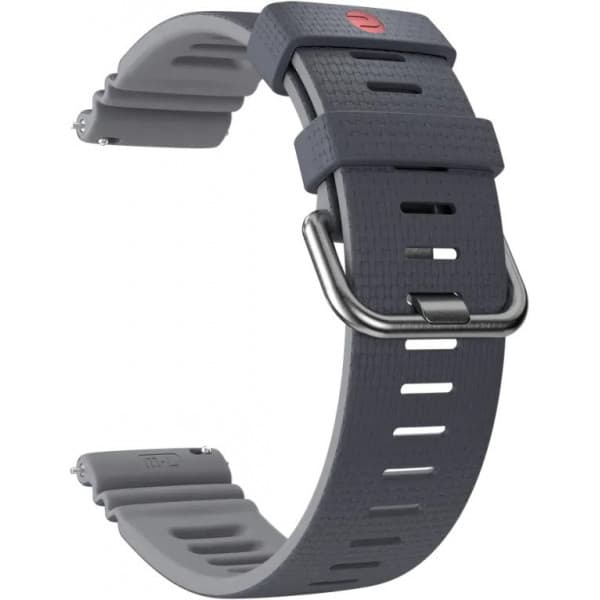 Polar premium silikoniranneke 22 mm, harmaa, S-L