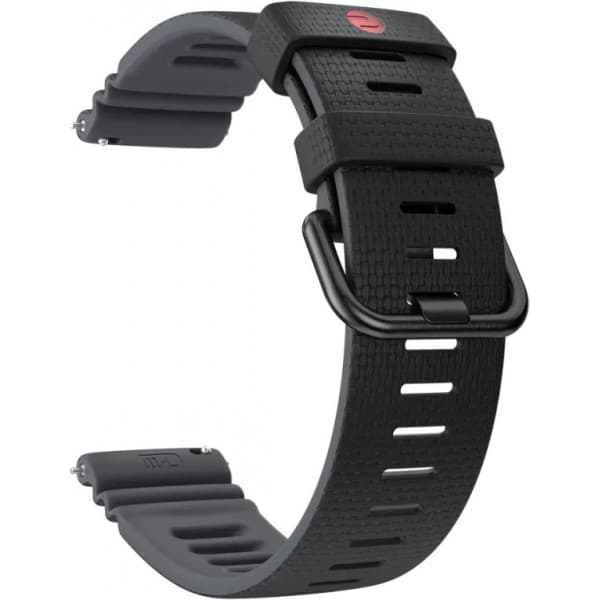 Polar premium silikonearmbånd 22 mm, sort, S-L
