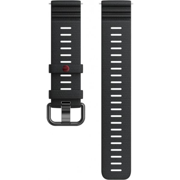 Polar premium silikonearmbånd 22 mm, sort, S-L