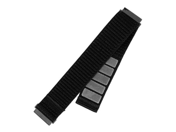 FIXED - KlocKräm för smart klocka - nylon, quick release, 20 mm - 160-210 mm - svart