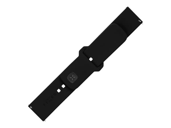 FIXED - Klokkestropp for smart armbåndsur - silicone, quick release, 22 mm - 160-235 mm - svart