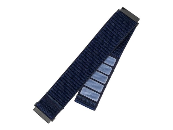 FIXED - Klokkestropp for smart armbåndsur - nylon, quick release, 20 mm - 160-210 mm - mørk blå