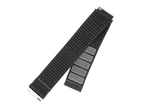 FIXED - Klokkestropp for smart armbåndsur - nylon, quick release, 20 mm - 160-210 mm - mørk grå