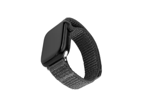 Fixed Fixed | Urheiluranneke Apple Watch 42/44/45mm | 160-210 mm | Tummanharmaa | Nylon | Nylon