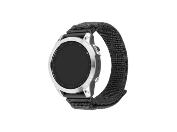 FIXED - Sløyfe for smart armbåndsur - 26 mm, nylon - 160-210 mm - mørk grå - for Coros Vertix 2; Garmin Fenix 7X; Enduro 2; epix Pro; Instinct 2X; qu