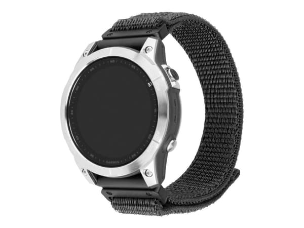FIXED - Sløyfe for smart armbåndsur - 26 mm, nylon - 160-210 mm - mørk grå - for Coros Vertix 2; Garmin Fenix 7X; Enduro 2; epix Pro; Instinct 2X; qu