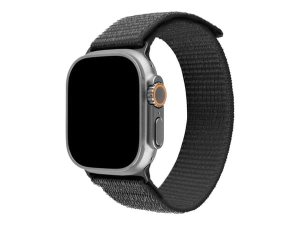 FIXED - KlocKräm för smart klocka - nylon - 160-210 mm - mörkgrå - för Apple Watch (42 mm, 42 mm, 44 mm, 44 mm, 45 mm, 45 mm, 46 mm, 46 mm, 49 mm, 49