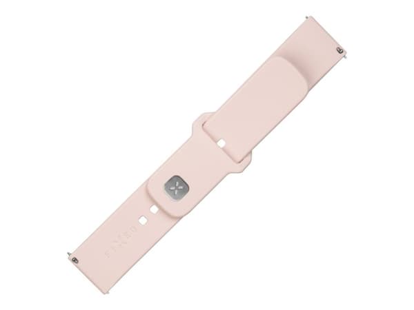 FIXED - Klokkestropp for smart armbåndsur - silicone, quick release, 20 mm - 160-235 mm - rosa