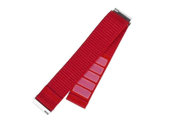 FIXED - Klokkestropp for smart armbåndsur - nylon, quick release, 22 mm - 160-210 mm - rød