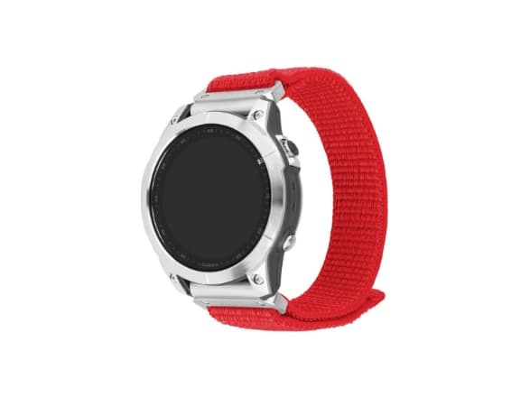 FIXED - Sløyfe for smart armbåndsur - 22 mm, nylon - 160-210 mm - rød