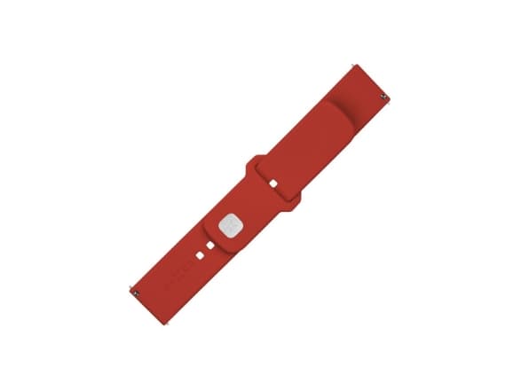 FIXED - Klokkestropp for smart armbåndsur - silicone, quick release, 20 mm - 160-235 mm - rød