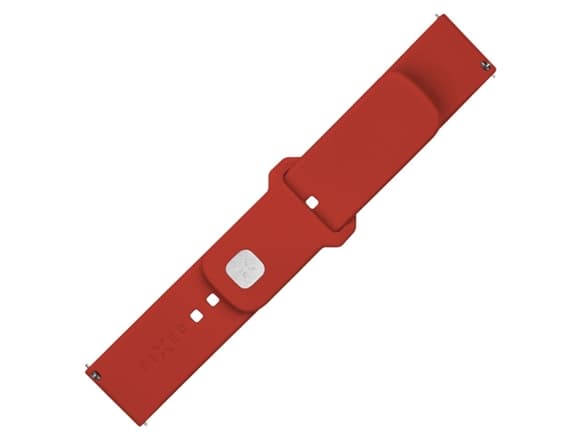 FIXED - Klokkestropp for smart armbåndsur - silicone, quick release, 20 mm - 160-235 mm - rød